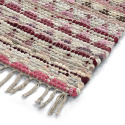 Tapis en chiffons « Lindby » - Multicolore/rose