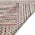 Tapis en chiffons « Lindby » - Multicolore/rose