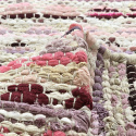 Tapis en chiffons « Lindby » - Multicolore/rose