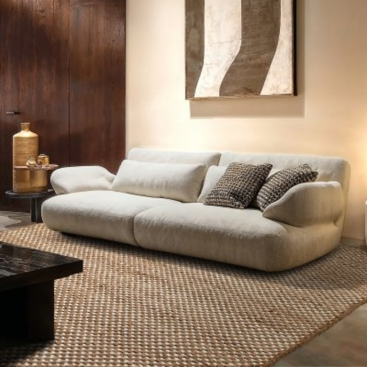 Tapis en laine \' Ovelia \' - Marron/blanc dans le groupe Tapis / Tapis en laine chez Reforma (V161)