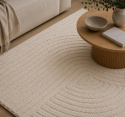 Tapis Rya \' Sohar \' - Gris clair