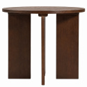 Table basse \'Cr&eacute;me\' Ronde 55 cm - Noyer