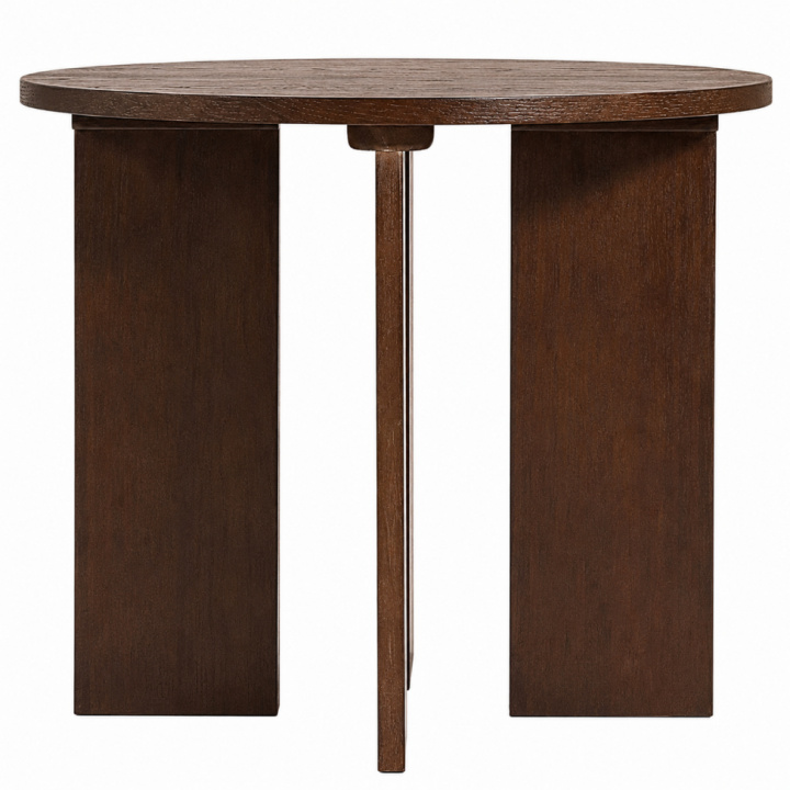 Table basse \'Cr&eacute;me\' Ronde 55 cm - Noyer dans le groupe Chambres / Salon chez Reforma (WD-17-1-walnut)
