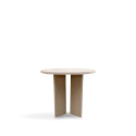 Table basse \'Cr&eacute;me\' Ronde 55 cm - Pigment blanc