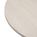 Table basse \'Cr&eacute;me\' Ronde 55 cm - Pigment blanc