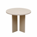 Table basse \'Créme\' Ronde 55 cm - Pigment blanc