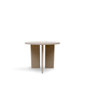 Table basse \'Cr&eacute;me\' Ronde 55 cm - Pigment blanc
