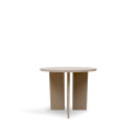 Table basse \'Cr&eacute;me\' Ronde 55 cm - Pigment blanc