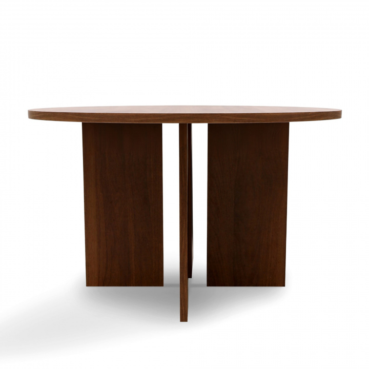 Table basse \'Créme\' Ronde 75 cm - Noyer dans le groupe Meubles / Tables / Table basse chez Reforma (WD-17-2-walnut)