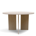 Table basse \'Cr&eacute;me\' Ronde 75 cm - Pigment blanc