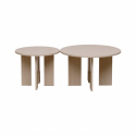 Table basse \'Cr&eacute;me\' Ronde 75 cm - Nature