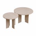 Table basse \'Cr&eacute;me\' Ronde 75 cm - Nature