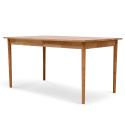Table &agrave; manger \'Fager\' 135 cm - Pigment blanc