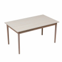 Table à manger \'Fager\' 135 cm - Pigment blanc