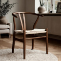 Chaise \'Alta\' - Noyer/Beige