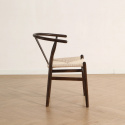 Chaise \'Alta\' - Noyer/Beige