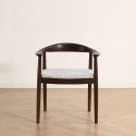 Chaise \'Ask\' - Noyer/Gris