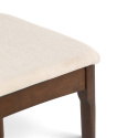 Chaise \'Fager\' - Noyer/Beige