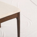 Chaise \'Fager\' - Noyer/Beige