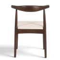 Chaise \'Fager\' - Noyer/Beige