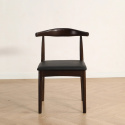Chaise \'Fager\' - Noyer/Noir