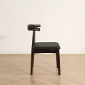 Chaise \'Fager\' - Noyer/Noir