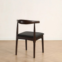 Chaise \'Fager\' - Noyer/Noir