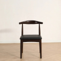 Chaise \'Fager\' - Noyer/Noir