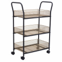 Chariot de cuisine \'Nät\' - Noir/Bois