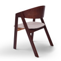 Chaise \'Voss\' - Noyer/Gris