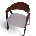 Chaise \'Voss\' - Noyer/Gris