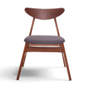 Chaise \'Asta\' - Noyer/Gris foncé