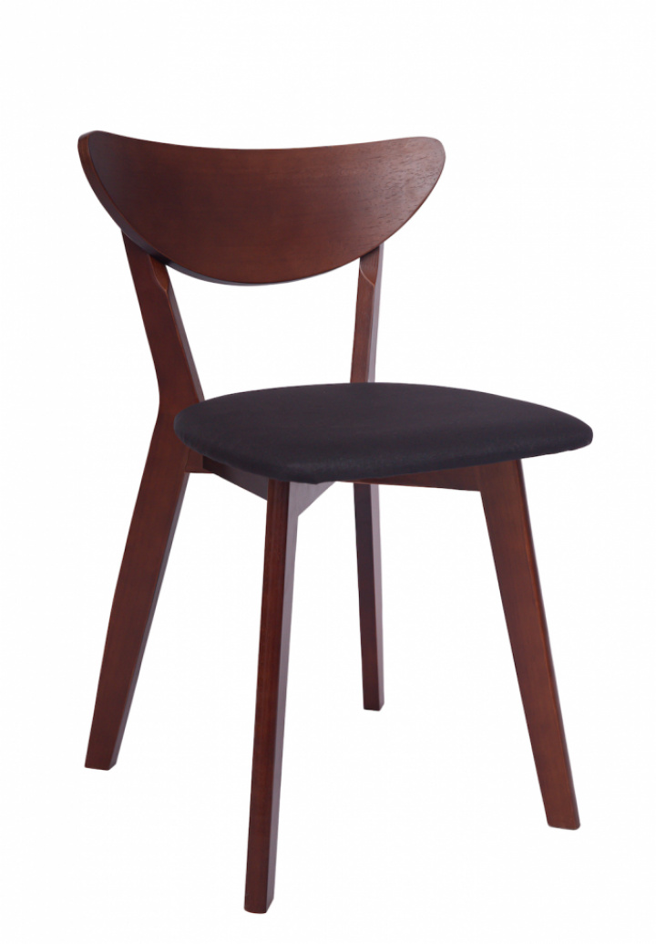 Chaise \'Sirdal\' - Noyer/Gris foncé dans le groupe Meubles / Meubles d\'assise / Chaises chez Reforma (WS-ND010-walnut-darkgrey)