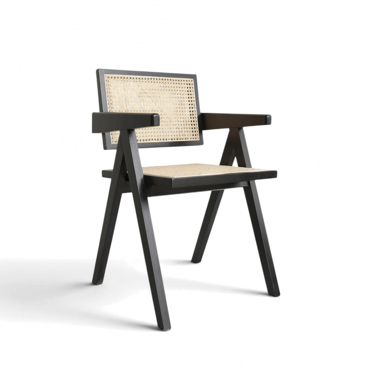 Chaise &agrave; bras \'Rotting\' - Noir dans le groupe Meubles / Meubles d\'assise / Chaises chez Reforma (WS-RT01A)