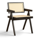 Chaise &agrave; bras \'Rotting\' - Noir