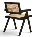 Chaise &agrave; bras \'Rotting\' - Noir
