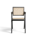 Chaise &agrave; bras \'Rotting\' - Noir