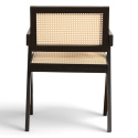 Chaise &agrave; bras \'Rotting\' - Noir