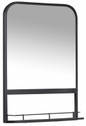 Miroir mural avec étagère \'Ebb\' - Noir