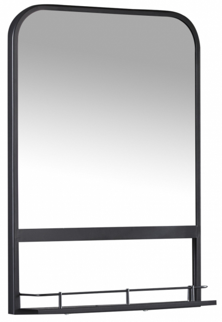 Miroir mural avec étagère \'Ebb\' - Noir dans le groupe Décoration / Décoration / Miroirs chez Reforma (WW-MR806)