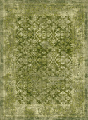 Tapis Wilton \'Denizli\' 240x240cm - Vert