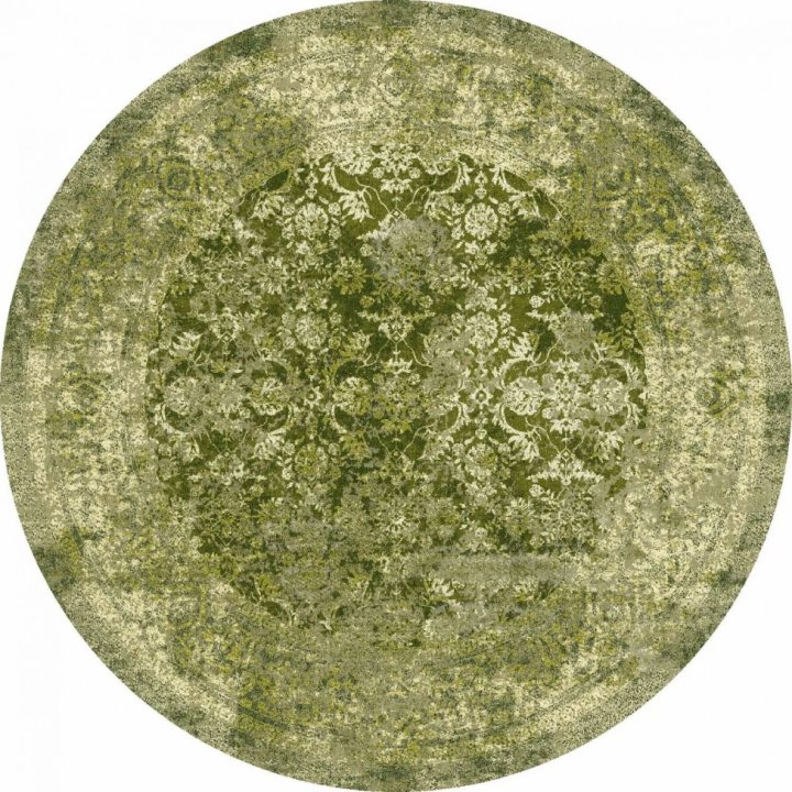 Tapis rond \'Denizli\' 160cm - Vert dans le groupe Décoration / Tapis / Tapis tissés chez Reforma (X10116553)