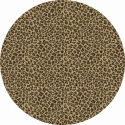Tapis rond \'Leopard\' 160cm - Marron