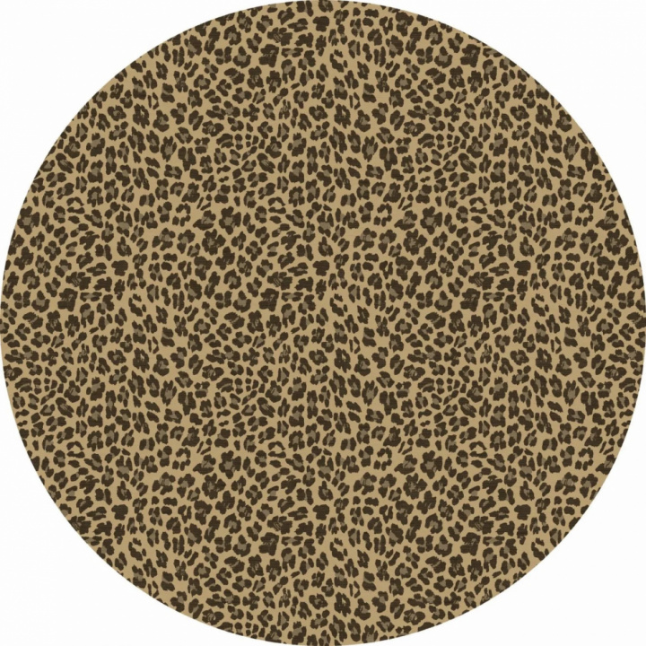Tapis rond \'Leopard\' 160cm - Marron dans le groupe Décoration / Tapis / Tapis tissés chez Reforma (X10116586)