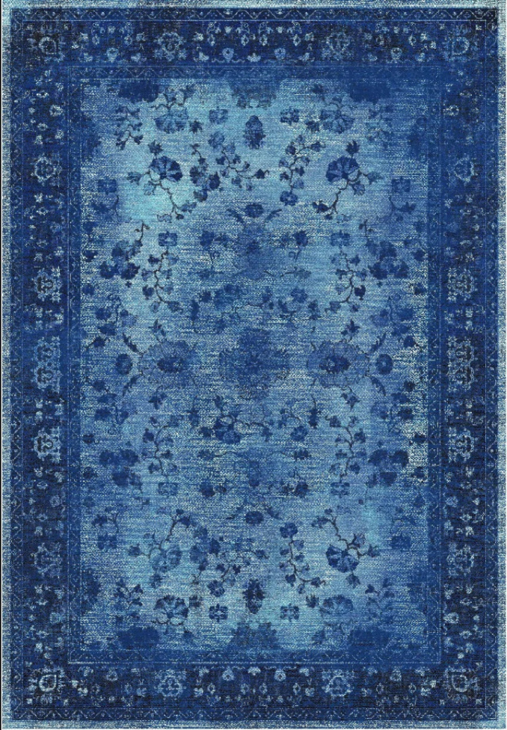 Tapis Wilton \'Gombalia\' 130x190cm - Bleu dans le groupe Décoration / Tapis / Tapis tissés chez Reforma (X10117083)
