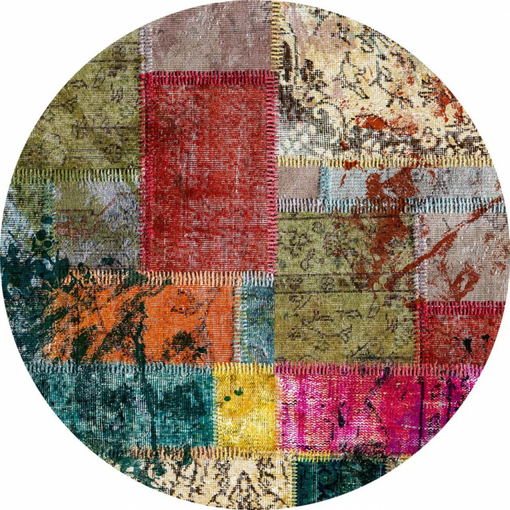 Tapis rond \'Ariana\' 120cm - Multi dans le groupe Décoration / Tapis / Tapis tissés chez Reforma (X10117094)