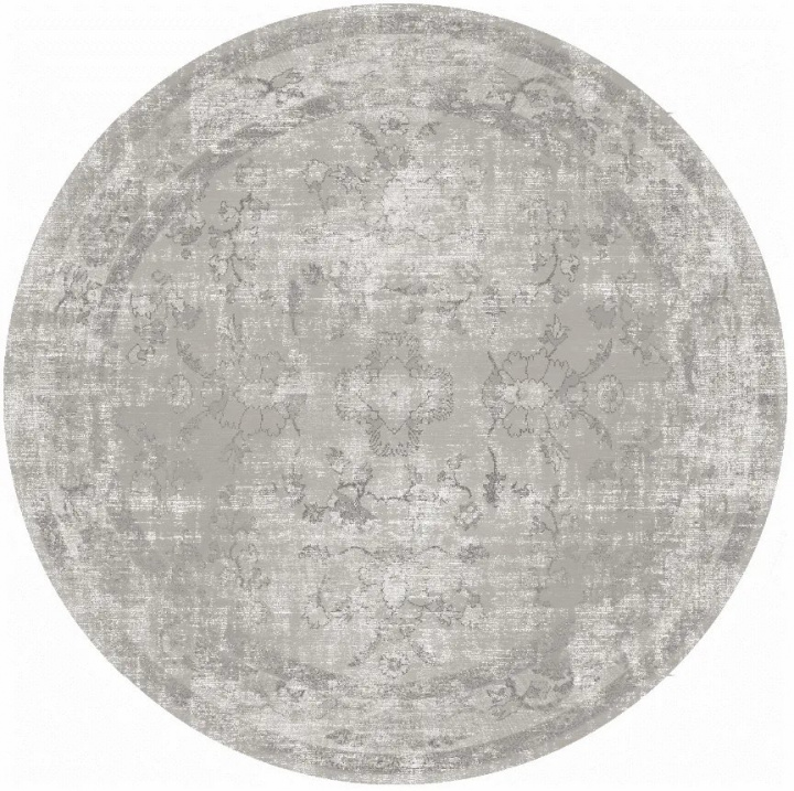 Tapis rond \'Gombalia\' 200cm - Gris dans le groupe Décoration / Tapis / Tapis tissés chez Reforma (X10117368)