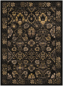 Tapis Wilton \'Fernana\' 80x250cm - Noir/Or