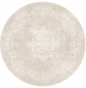 Tapis rond \'Santi\' 290cm - Beige/Blanc