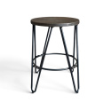 Tabouret \'Rustic\' 45cm - Bois/Acier